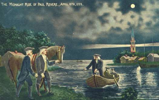 Paul Revere Landing At Charlestown
