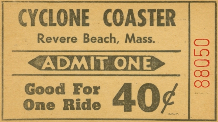 Cyclone Coaster Ticket