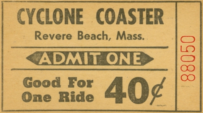 Cyclone Coaster Ticket