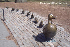 Make Way For Ducklings Statues