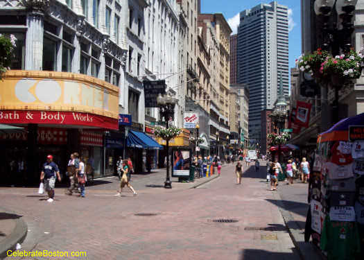 Downtown Crossing on a Sunny Day