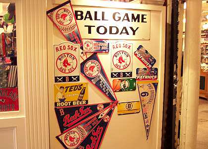 Boston Pennants From Out In Left Field
