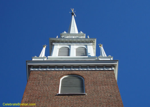 Old North Church Steeple Close Up