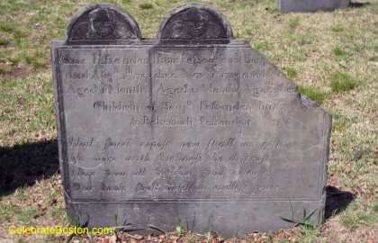 A Somber Marker at Central Burying Ground