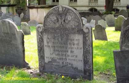 King's Chapel Burying Ground Carving
