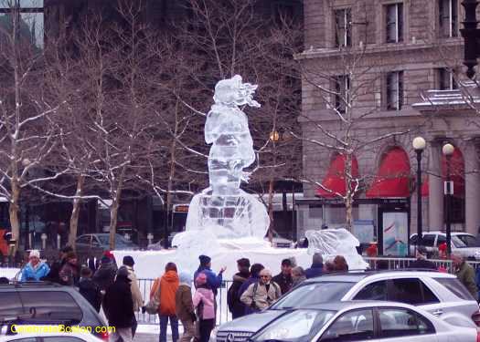 First Night 2010 Venus Statue in Copley Square