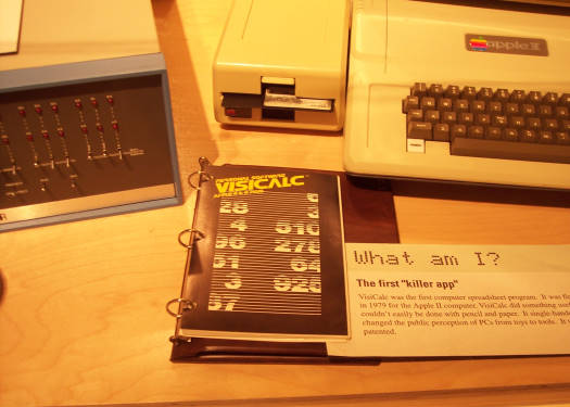 Visicalc Manual at the Science Museum