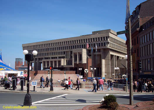 Boston City Hall From Scollay Square
